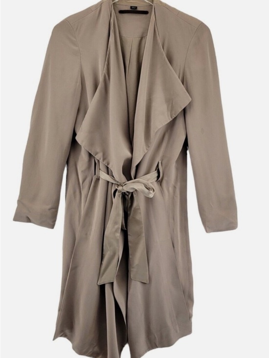 All Saints Jackets & Blazers - NWT AllSaints Iza Light Sand Drape Front Trench Coat - Women's Size 8